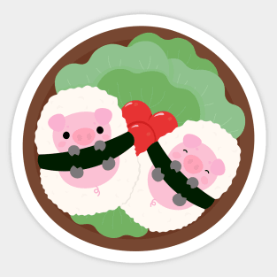 Bento Ham salad lunch Sticker